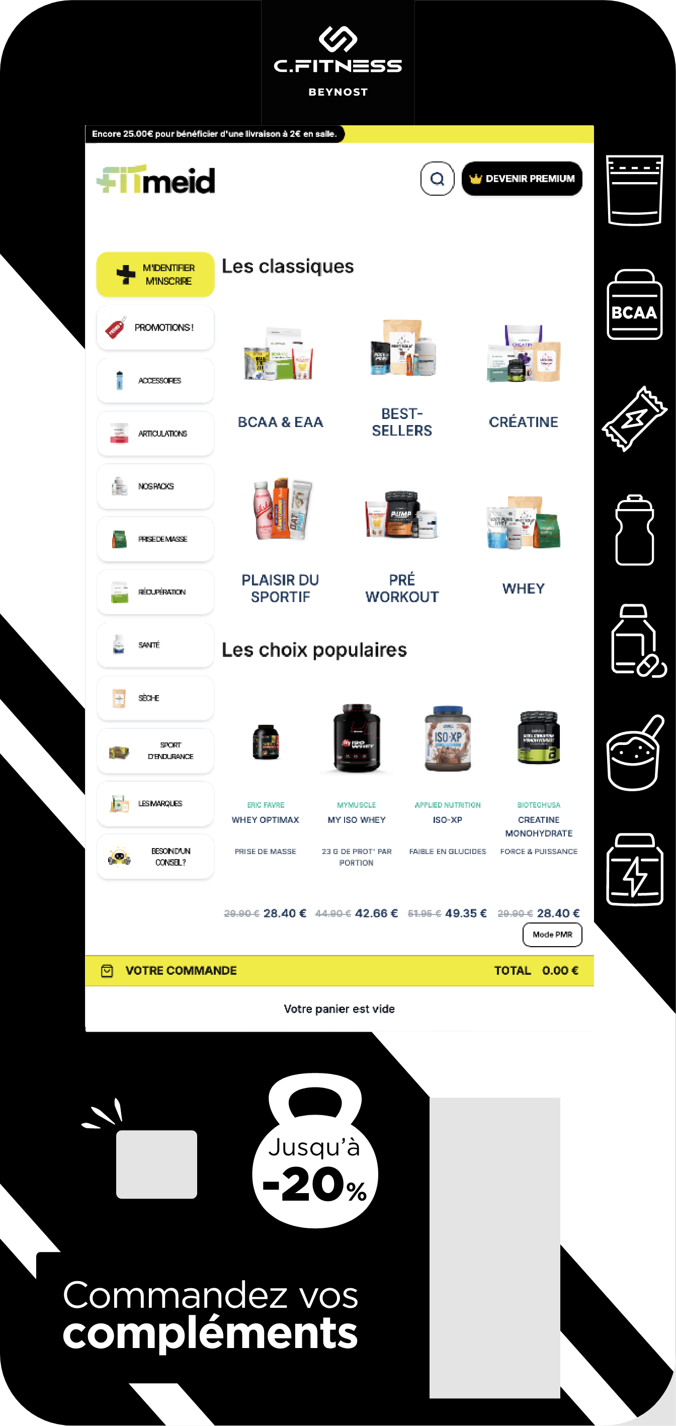 Magnet personnalisé — C.Fitness Beynost